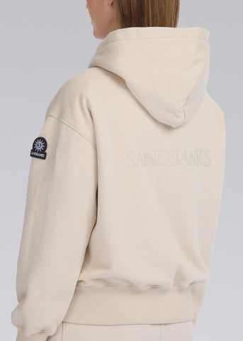 Sandbanks Women's Zip Hoodie - Stone