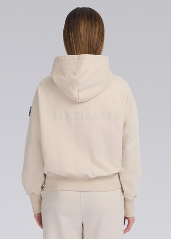 Sandbanks Women's Zip Hoodie - Stone