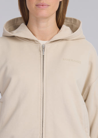 Sandbanks Women's Zip Hoodie - Stone