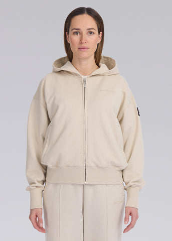 Sandbanks Women's Zip Hoodie - Stone