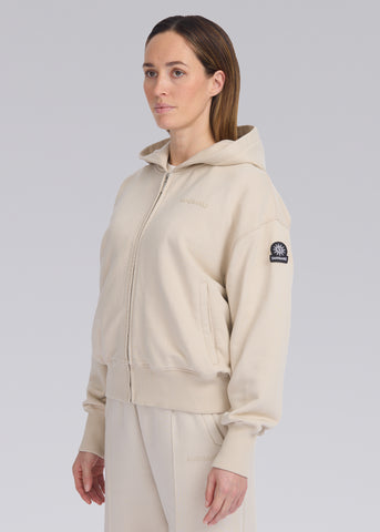 Sandbanks Women's Zip Hoodie - Stone