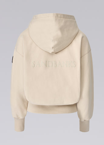 Sandbanks Women's Zip Hoodie - Stone