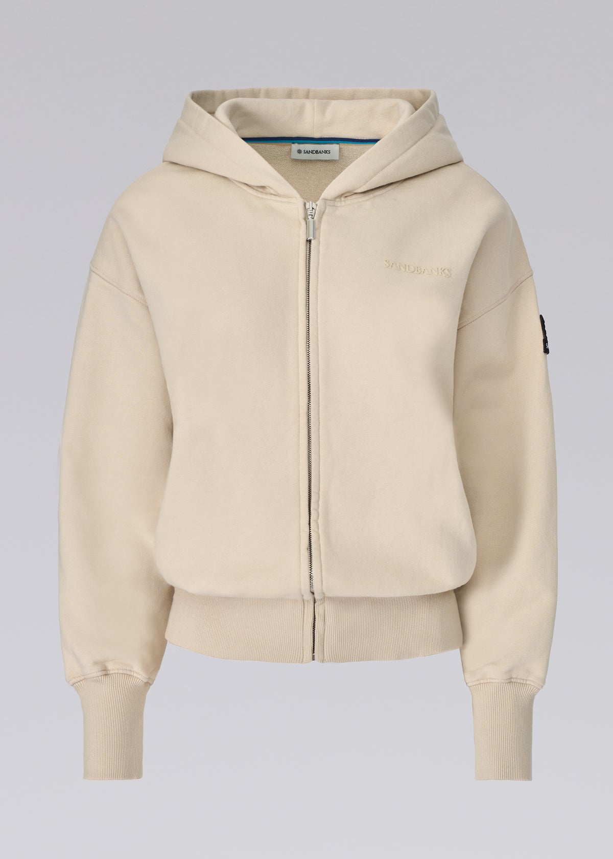 Sandbanks Women's Zip Hoodie - Stone