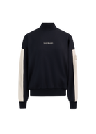 Contrast Stripe Logo Sweatshirt - Black
