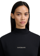 Contrast Stripe Logo Sweatshirt - Black