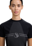 Monogram Stretch Contour T-Shirt - Black/Anthracite