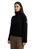 Wool-Cashmere Rollneck Sweater - Black
