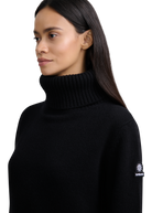 Wool-Cashmere Rollneck Sweater - Black