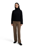 Wool-Cashmere Rollneck Sweater - Black