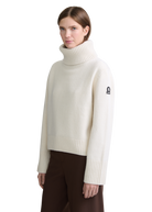 Wool-Cashmere Rollneck Sweater - Ecru