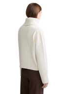 Wool-Cashmere Rollneck Sweater - Ecru