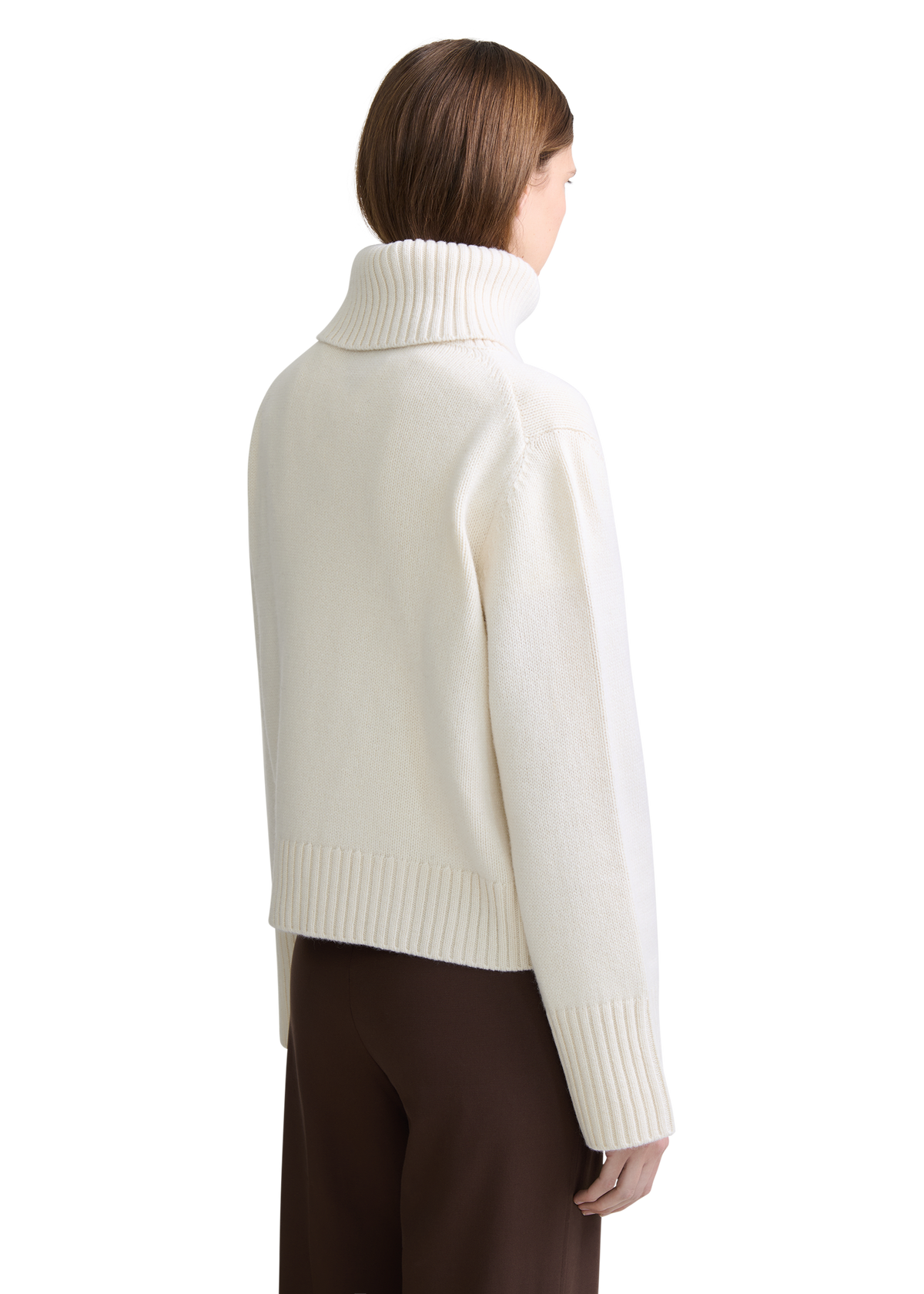 Wool-Cashmere Rollneck Sweater - Ecru