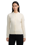 Cable Knit Crew Neck Sweater - Ecru