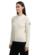 Cable Knit Crew Neck Sweater - Ecru