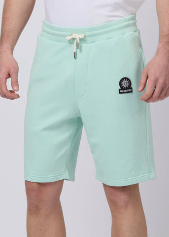 Sandbanks Badge Logo Sweat Short - Mint - Sandbanks