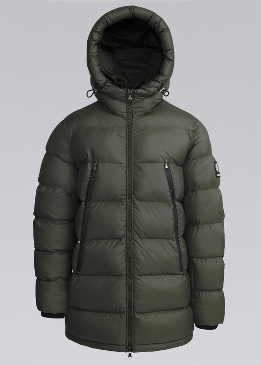 Sandbanks Ravine Mid Puffer Jacket - Khaki