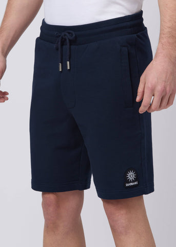 Sandbanks Badge Logo Sweat Short - Navy