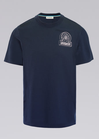 Sandbanks 3D Logo Print T-Shirt - Navy