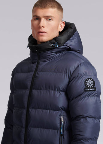 Sandbanks Après Puffer Jacket - Navy