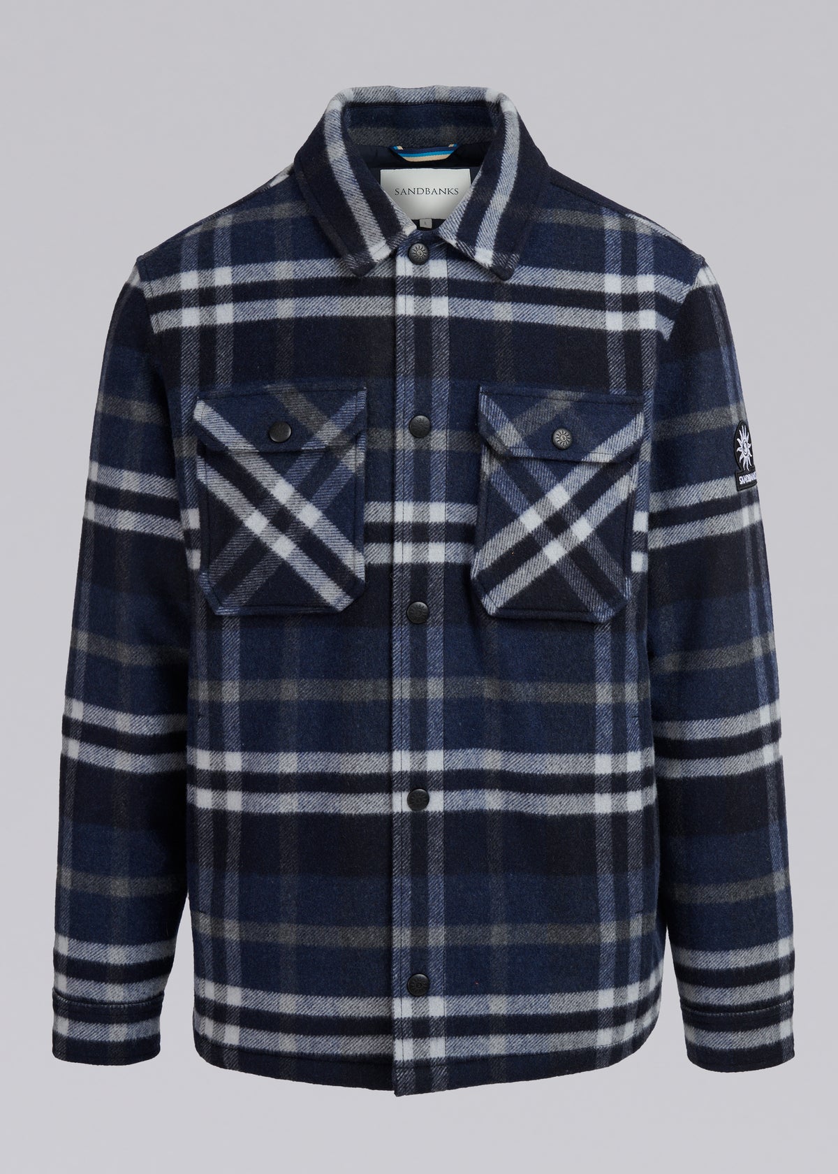 Sandbanks Badbury Check Quilted Wool Brt - Nalend Overshivy