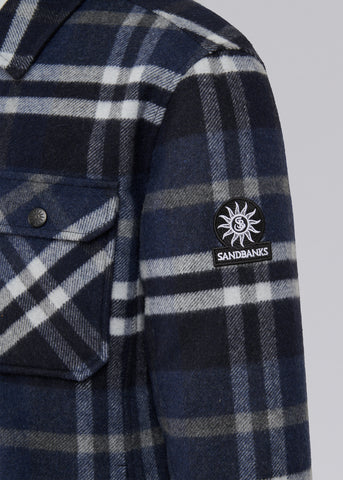 Sandbanks Badbury Check Quilted Wool Brt - Nalend Overshivy