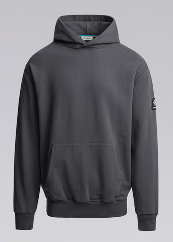 Sandbanks Badge Logo Hoodie - Anthracite