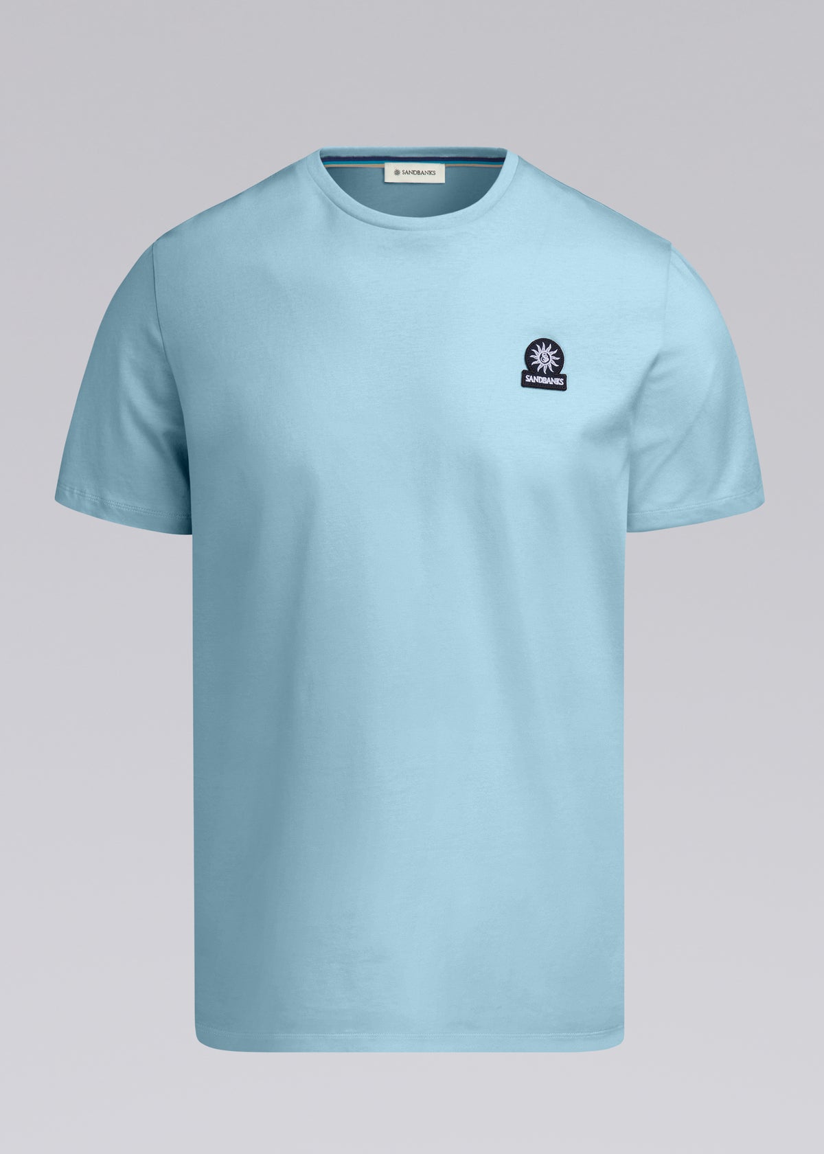 Sandbanks Badge Logo T-Shirt - Crystal Blue