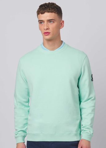 Sandbanks Badge Logo Sweatshirt - Mint - Sandbanks