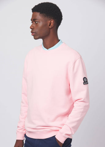 Sandbanks Badge Logo Sweatshirt - Crystal Rose