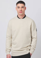 Sandbanks Badge Logo Sweatshirt - Stone