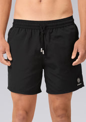 Sandbanks Badge Logo Swim Shorts - Black - Sandbanks