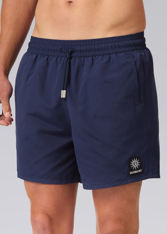 Sandbanks Badge Logo Swim Shorts - Navy - Sandbanks