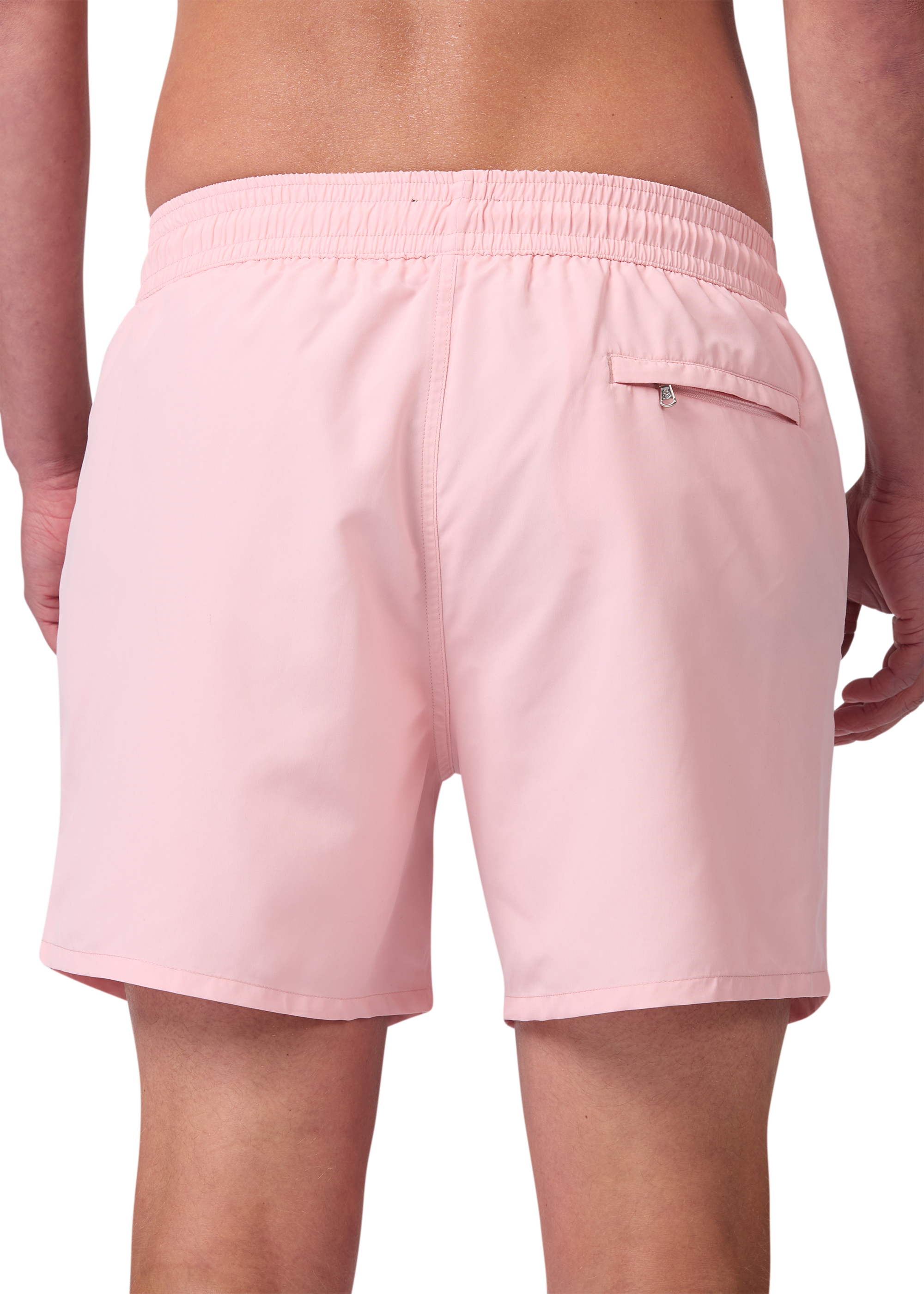 Sandbanks Badge Logo Swim Shorts - Crystal Rose - Sandbanks