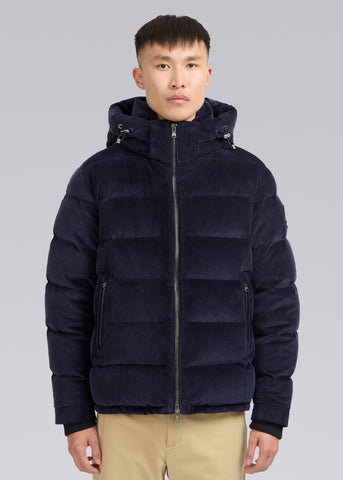 Sandbanks Banks Puffer Jacket - Navy Cord