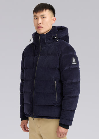 Sandbanks Banks Puffer Jacket - Navy Cord