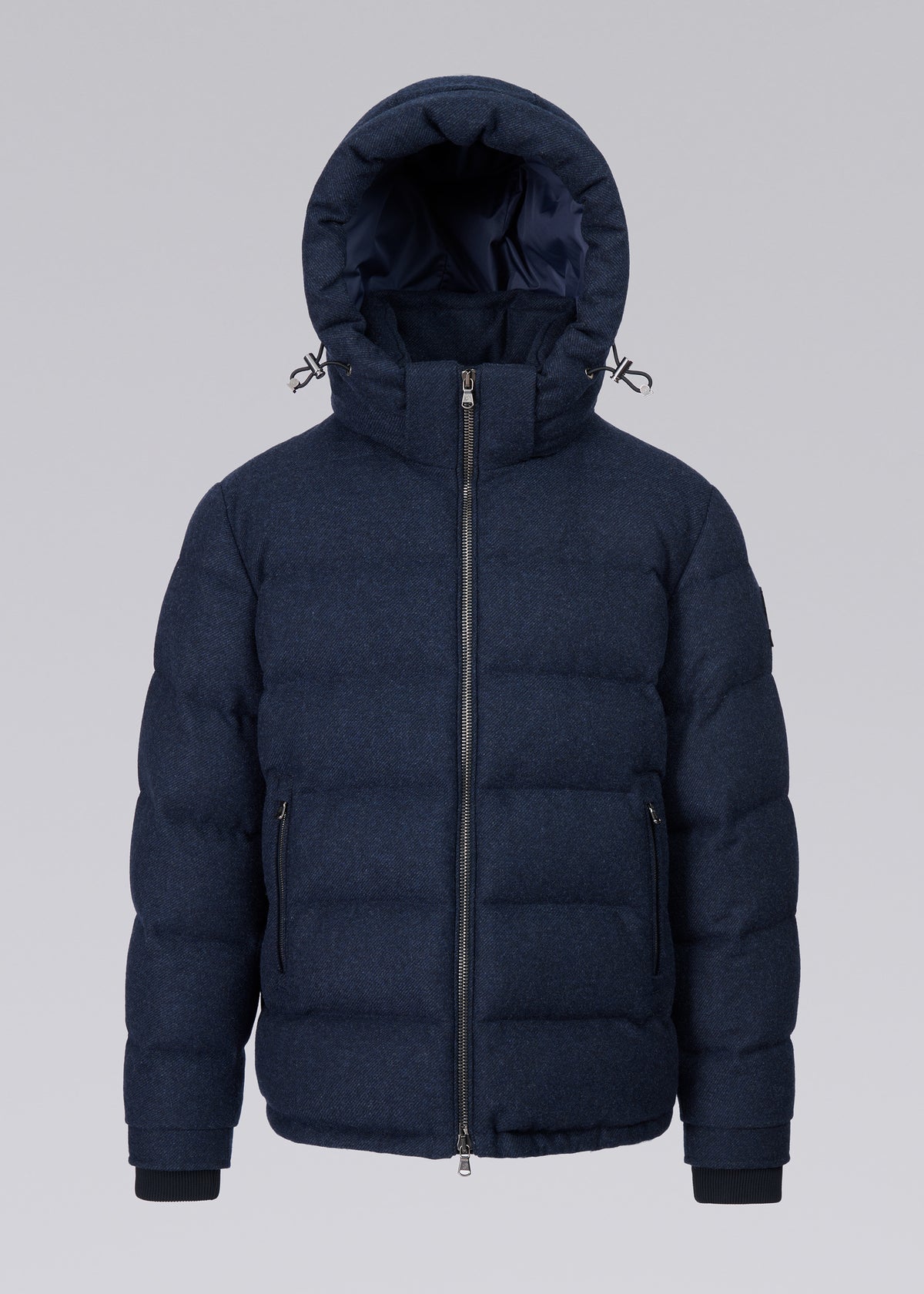 Sandbanks Banks Puffer Jacket - Navy Wool