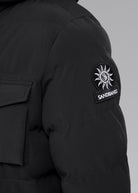 Sandbanks Branksome Long Puffer Jacket - Black - Sandbanks