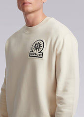 Sandbanks Boucle Badge Sweatshirt - Stone