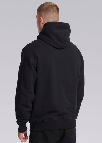 Sandbanks Boucle Badge Hoodie - Black