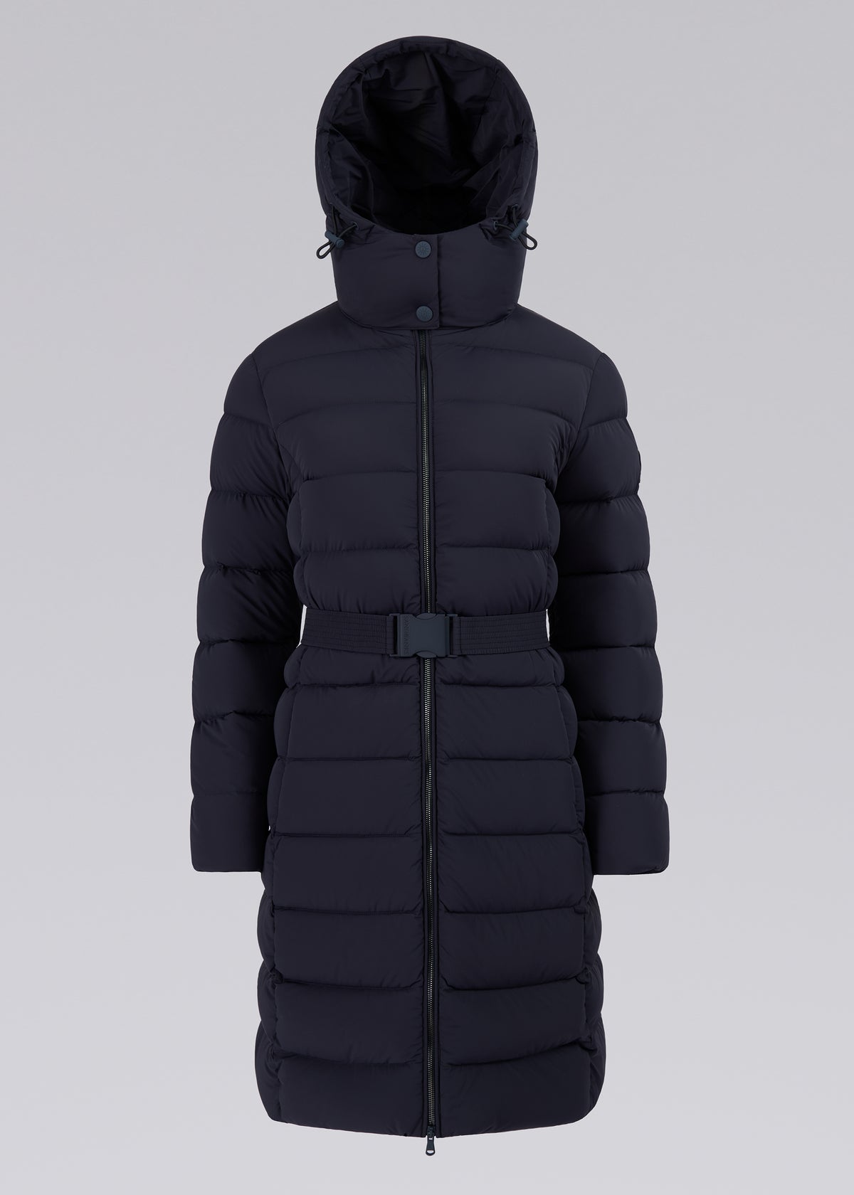 Sandbanks Dune Belted Mid Puffer - Navy