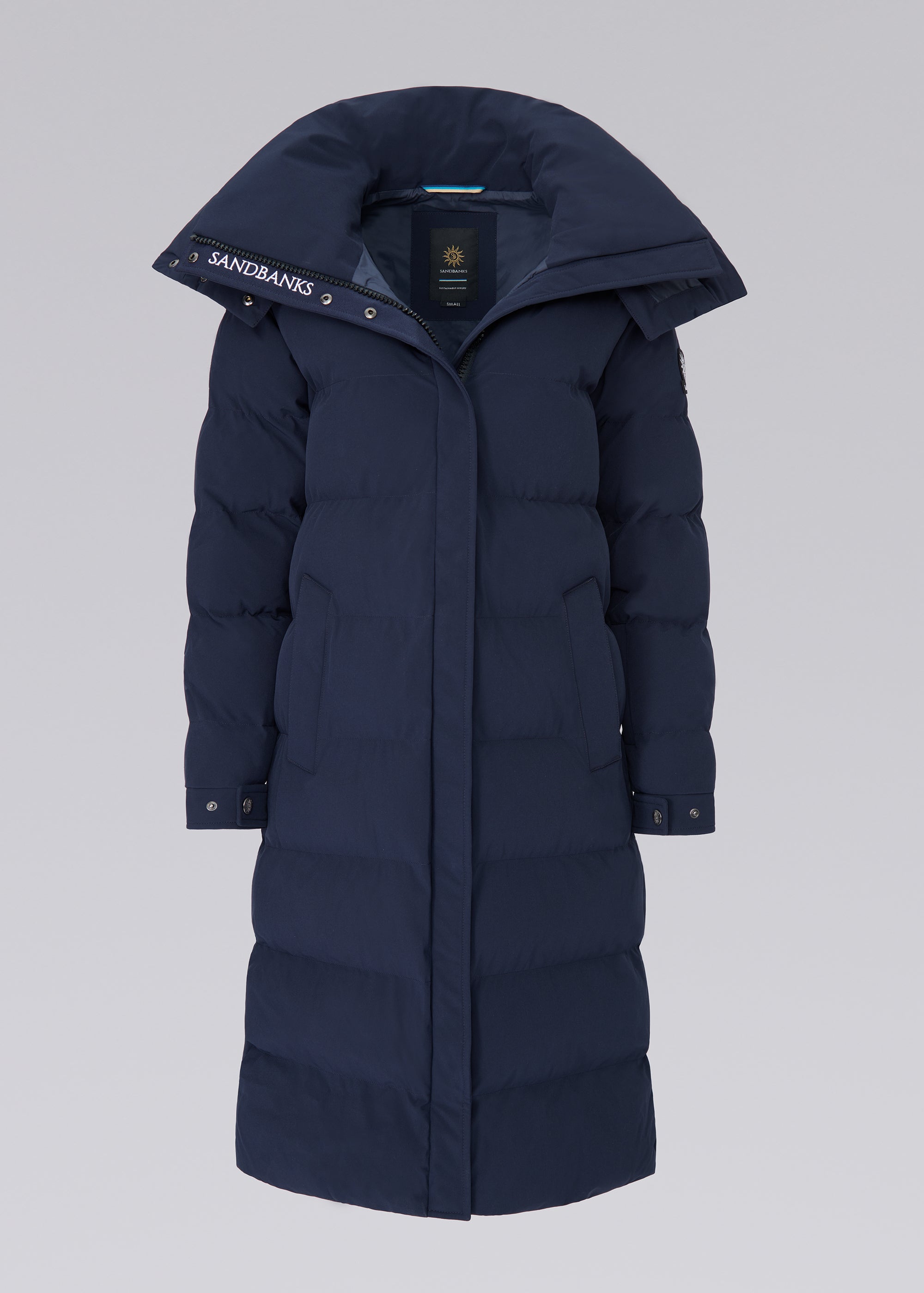 Sandbanks Haven Oversized Long Puffer - Navy - Sandbanks