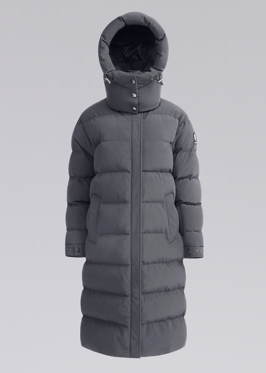 Sandbanks Haven Oversized Long Puffer - Charcoal