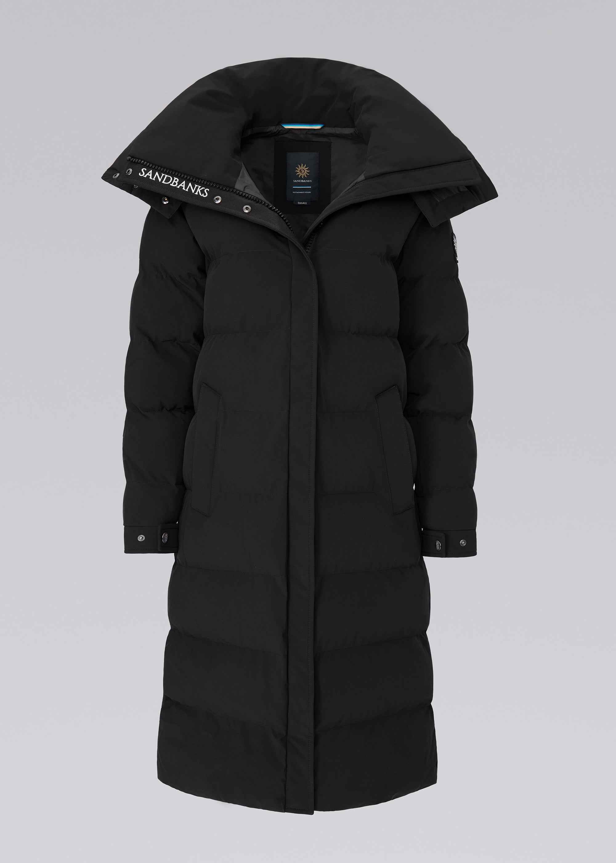 Sandbanks Haven Oversized Long Puffer - Black - Sandbanks