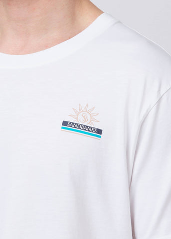 Sandbanks Horizon T-Shirt - White - Sandbanks