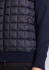 Sandbanks Hybrid Knit Zip Jacket - Navy