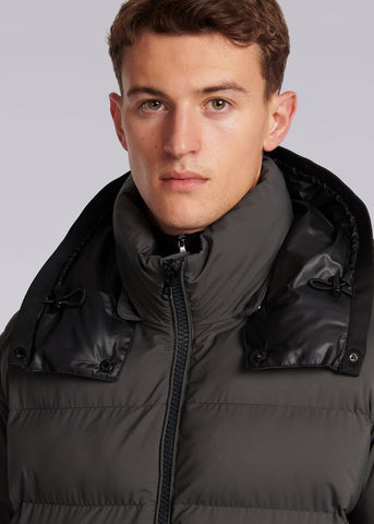 Sandbanks Shore Hooded Puffer - Charcoal