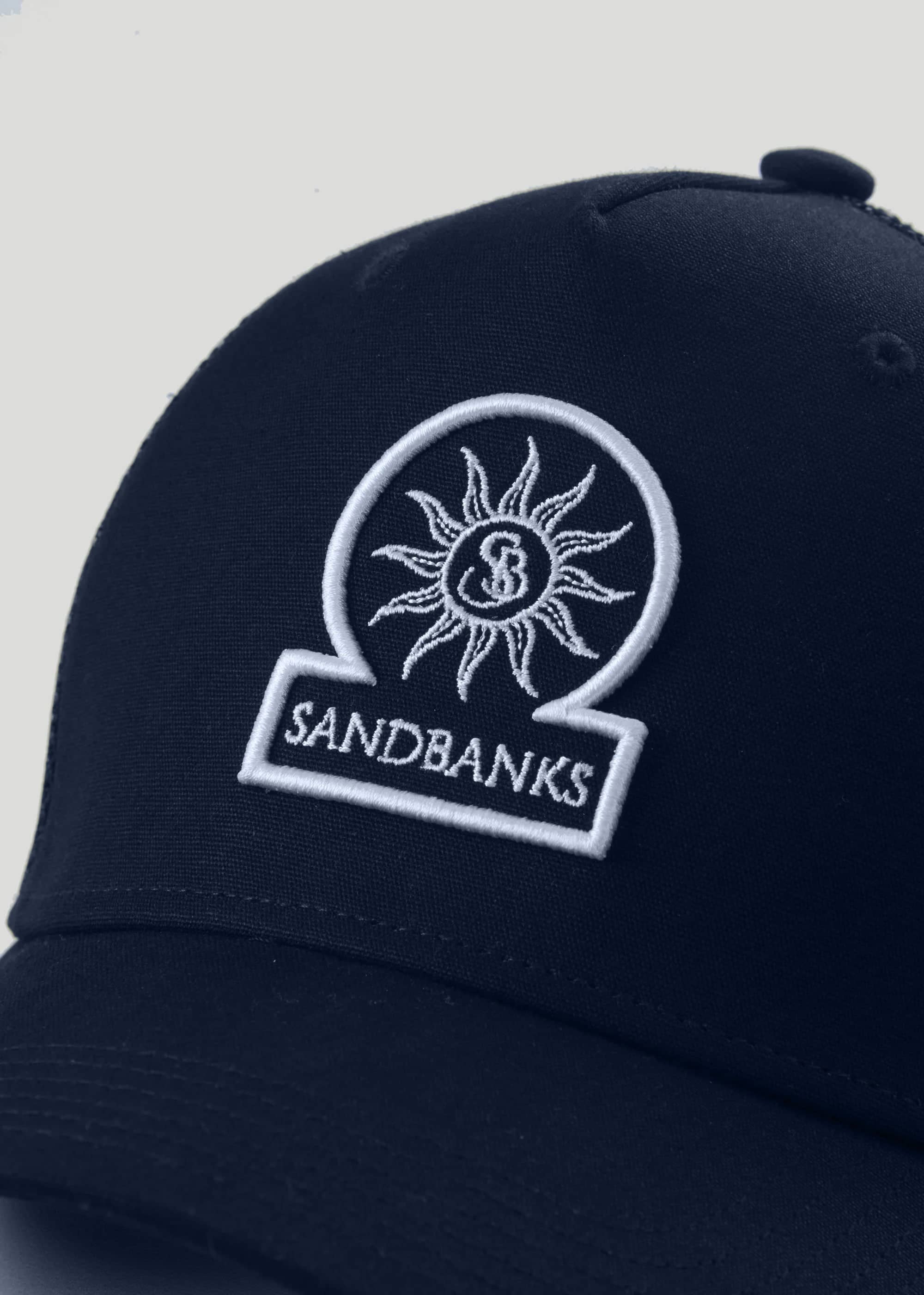 Sandbanks Badge Logo Mesh Back Cap - Navy
