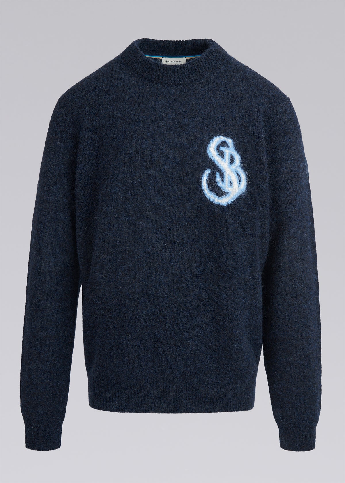 Sandbanks SB Intarsia Alpaca-Blend Jumper - Navy