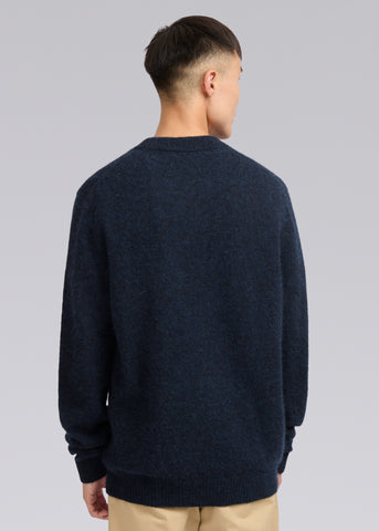 Sandbanks SB Intarsia Alpaca-Blend Jumper - Navy