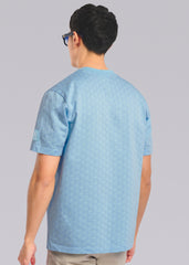 Sandbanks Monogram T-Shirt - Crystal Blue